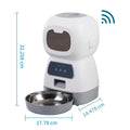 Dispensador de Comida WiFi 3.5L + Fuente de Agua 2L para Mascotas – Comedero Inteligente Programable con App y Tazón de Acero Inoxidable