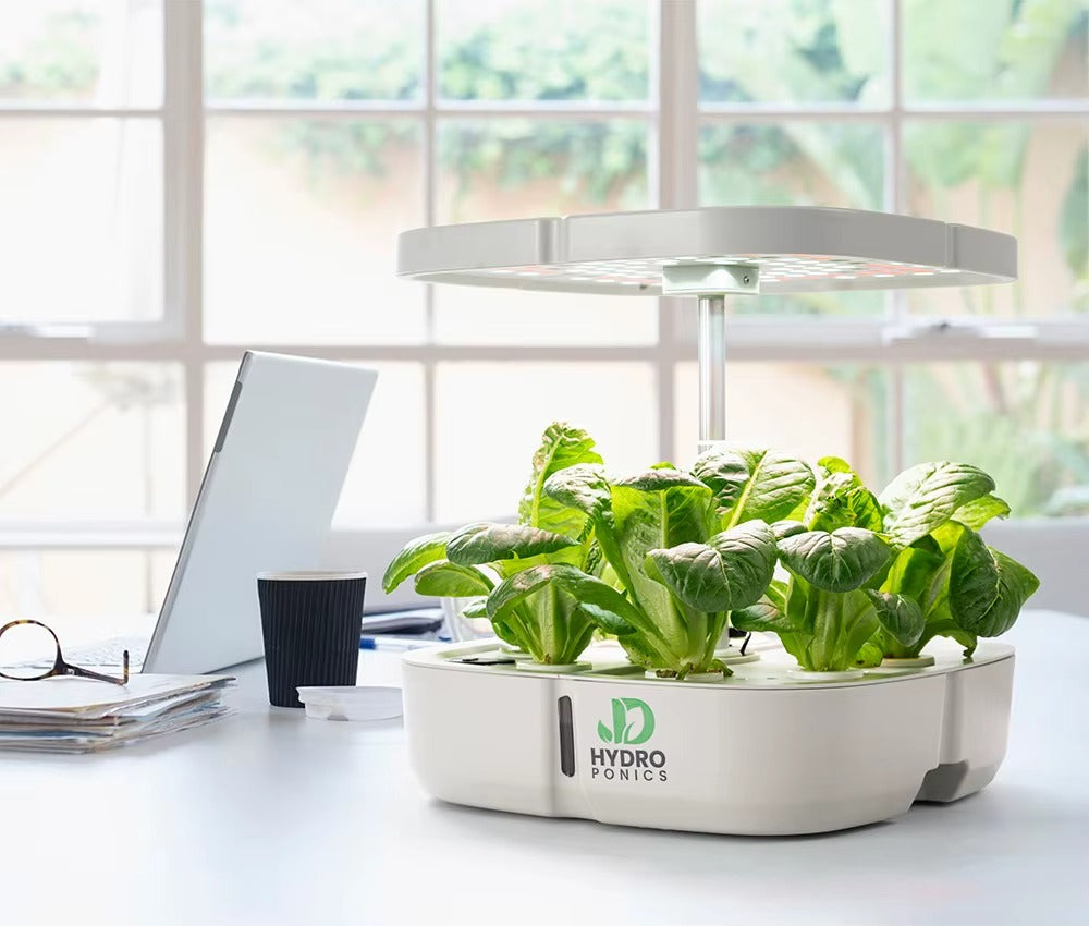 Mini Jardín Hidropónico Inteligente – Sistema de Cultivo Interior con Luz LED de Espectro Completo y Circulación Automática de Agua
