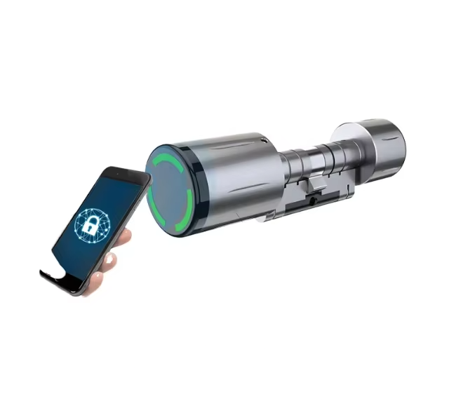 Cilindro Inteligente Pro – Cerradura Biométrica WiFi Tuya, Desbloqueo por Huella y Bluetooth – Actualización Smart para Puertas con Certificación CE