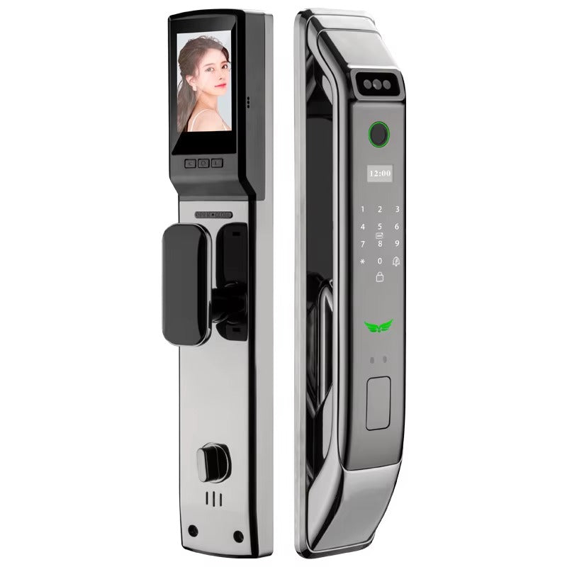 Cerradura Inteligente Pro con Reconocimiento Facial 3D – Seguridad Biométrica, Acceso por Huella y Control Remoto – Blindaje Digital para tu Puerta Principal