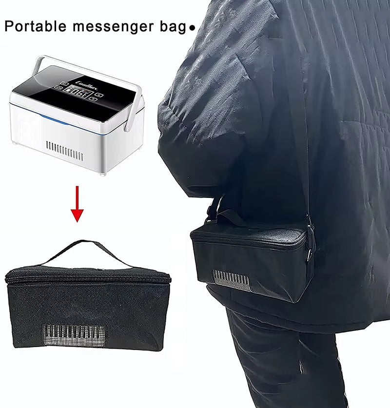 Nevera Portátil Inteligente para Insulina y Medicamentos – Gran Capacidad, Control de Temperatura de Precisión y Triple Sistema de Carga (USB/Auto/Hogar)