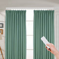 Sistema de Riel Motorizado Inteligente para Cortinas – Kit Telescópico Ajustable (2.16m a 4.2m), Control por App WiFi, Voz y Mando a Distancia