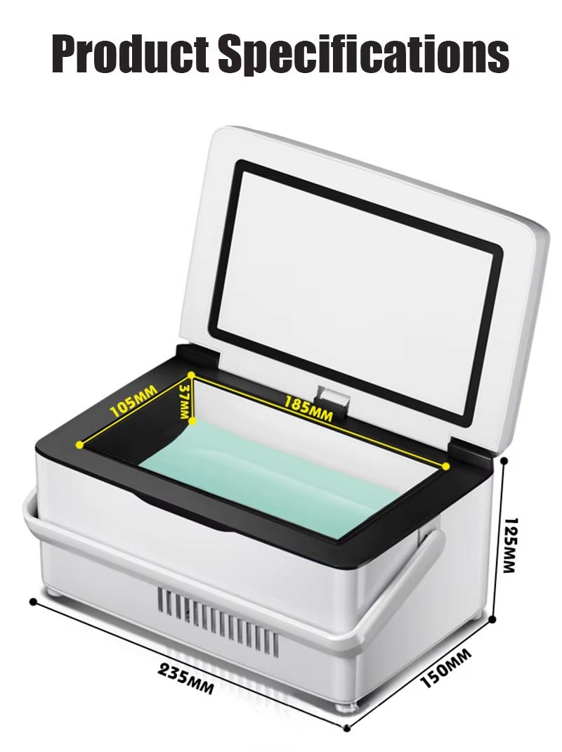Nevera Portátil Inteligente para Insulina y Medicamentos – Gran Capacidad, Control de Temperatura de Precisión y Triple Sistema de Carga (USB/Auto/Hogar)